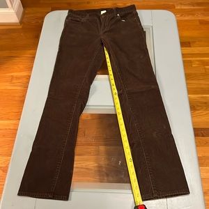 Brown corduroy pants